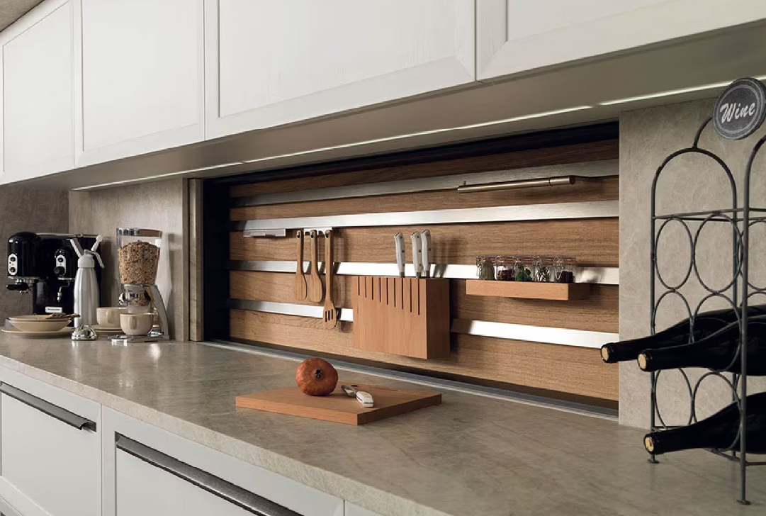 Kitchen remodel trend with hidden storage