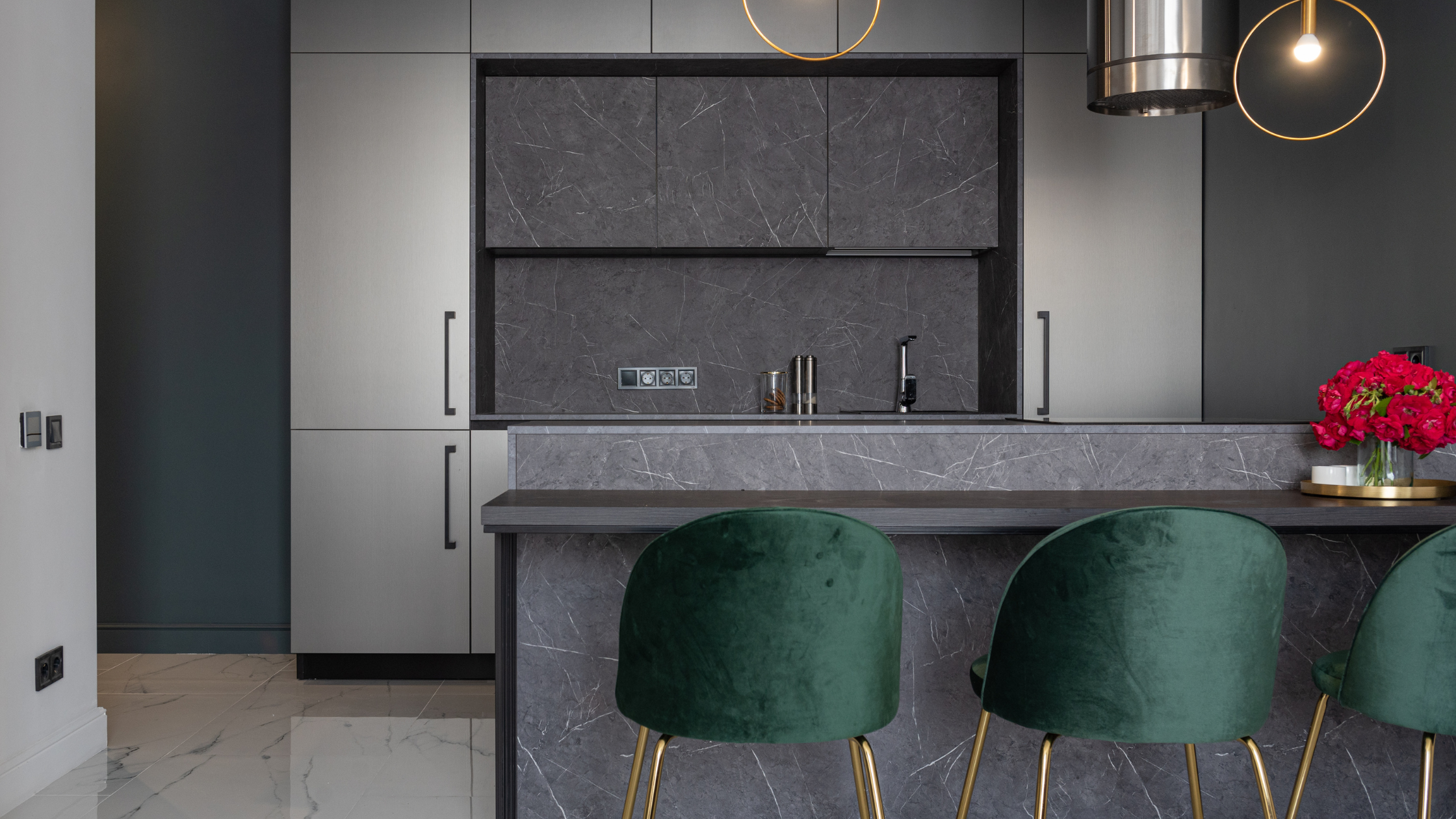 unique texture kitchen island design