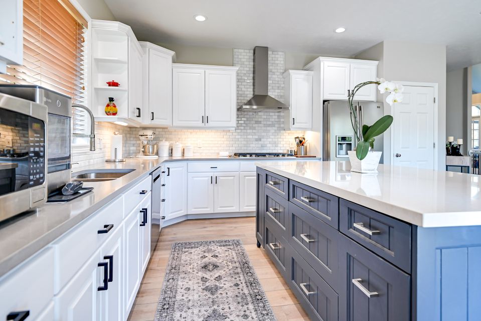 Kitchen remodel as a part of a kitchen and bathroom project in Draper, Utah