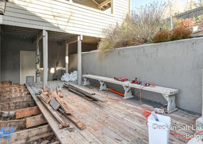 Salt Lake City deck project in the construction phase by Utah Home Remodel Experts